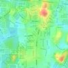 Carte topographique Taman Nibong, altitude, relief