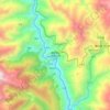 Carte topographique 梅里雪山国家公园景区, altitude, relief
