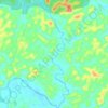 Carte topographique Sungai Cereh, altitude, relief