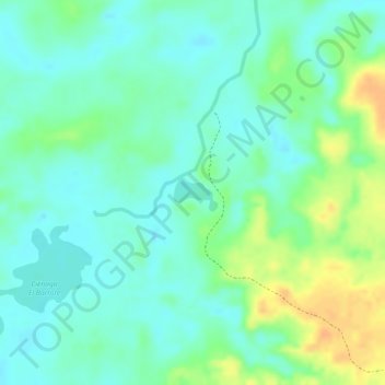 Carte topographique Cienaga El Limón, altitude, relief