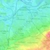 Carte topographique Middlesbrough, altitude, relief