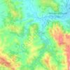 Carte topographique Oued Martil, altitude, relief