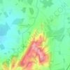 Carte topographique Coombe Hill Coppice, altitude, relief