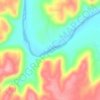 Carte topographique Brazos River, altitude, relief