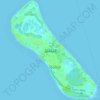 Carte topographique Fuvahmulah, altitude, relief