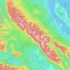 Carte topographique Beaufort Range, altitude, relief