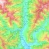 Carte topographique Beas River, altitude, relief