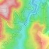 Carte topographique Little Nerang Dam, altitude, relief