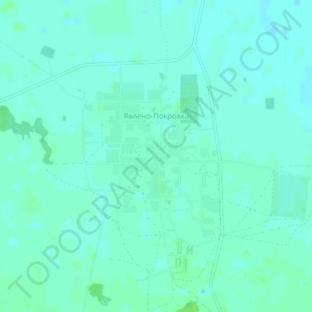Carte topographique Явлено-Покровка, altitude, relief