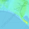 Carte topographique Coronado Beach, altitude, relief