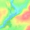 Carte topographique Barrow, altitude, relief
