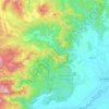 Carte topographique คลองแม่วาง, altitude, relief