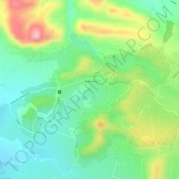 Carte topographique Bassin Versant, altitude, relief