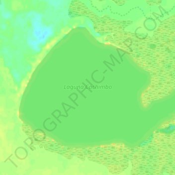 Carte topographique Laguna Cachimbo, altitude, relief