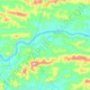 Carte topographique Sungai Baleh, altitude, relief