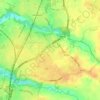 Carte topographique Oak Green, altitude, relief