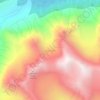 Carte topographique Map Glacier, altitude, relief
