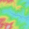 Carte topographique Sungai Gapau, altitude, relief