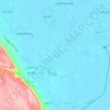 Carte topographique Al Ghanaym City, altitude, relief