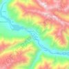 Carte topographique Gilgit River, altitude, relief