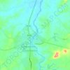 Carte topographique Área alagável do Rio Apodi-Mossoró, altitude, relief