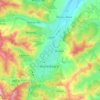 Carte topographique Hunedoara, altitude, relief