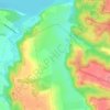 Carte topographique Халепье, altitude, relief