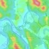 Carte topographique Cabbage Tree Creek, altitude, relief