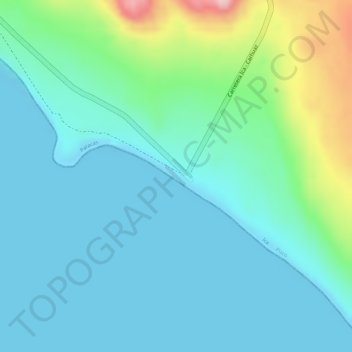 Carte topographique Playa Carhuaz, altitude, relief