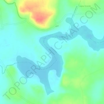 Carte topographique Rio Cova da Mandioca, altitude, relief