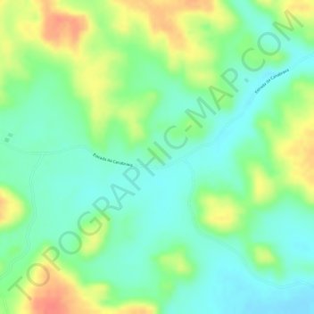 Carte topographique Boca da Mata, altitude, relief