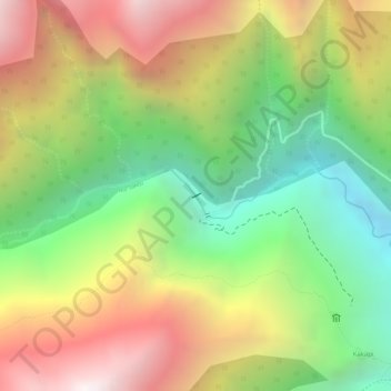 Carte topographique Represa de Cacapi, altitude, relief