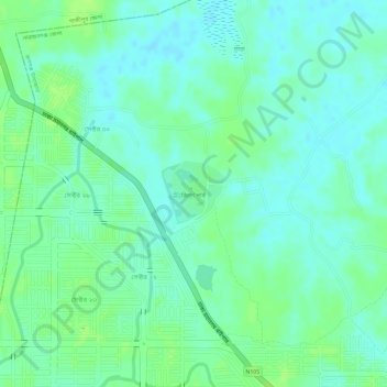 Carte topographique Zinda Park, altitude, relief