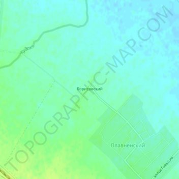 Carte topographique Борисовский, altitude, relief