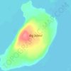 Carte topographique Big Island, altitude, relief