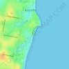 Carte topographique Suttons Beach, altitude, relief