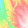 Carte topographique Oued Souf Mellene, altitude, relief