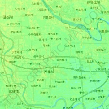 Carte topographique 沙尹沟, altitude, relief