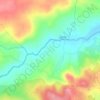 Carte topographique Ribeira do Bói (Ribeira do Cró), altitude, relief