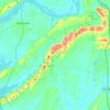 Carte topographique Greens Creek Mountain, altitude, relief