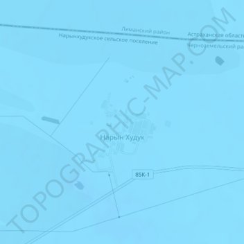 Carte topographique Нарын Худук, altitude, relief
