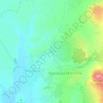 Carte topographique Kara Göl, altitude, relief