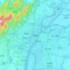 Carte topographique 南昌市, altitude, relief