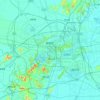 Carte topographique 徐州市, altitude, relief