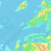 Carte topographique Bodø, altitude, relief