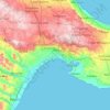 Carte topographique Taranto, altitude, relief