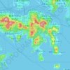 Carte topographique 香港島, altitude, relief