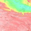 Carte topographique 格尔木市, altitude, relief