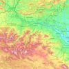 Carte topographique La Rioja, carte du relief, carte des altitudes