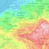 Carte topographique Belgique, altitude, relief